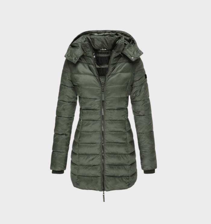 Women's Soft Lined Hooded Coat – Long Weather Resistant Winter Jacket