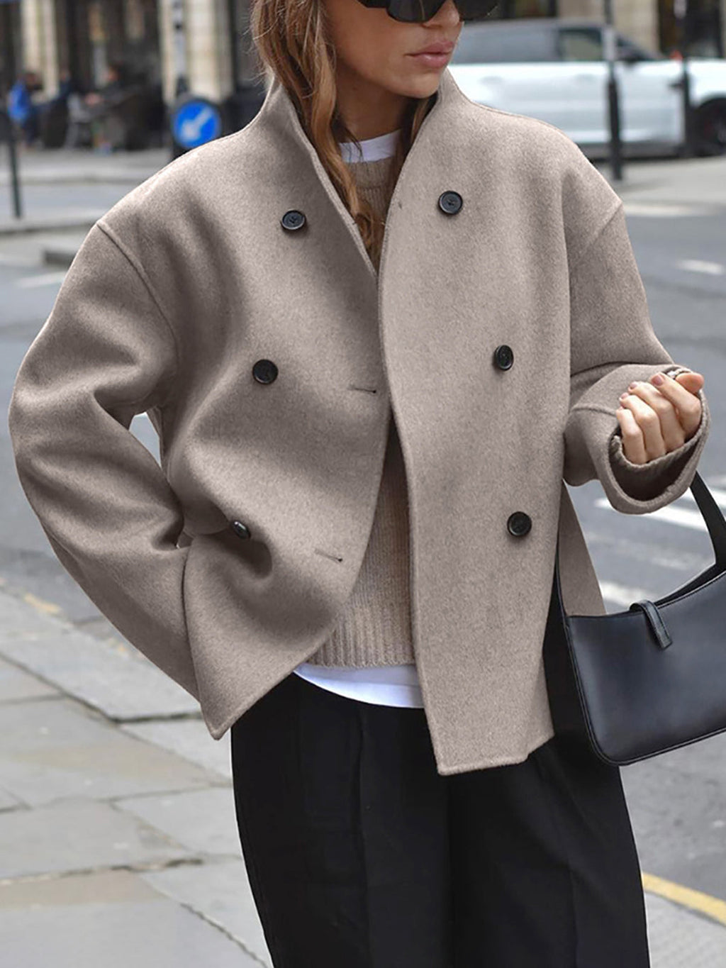 Women's Relaxed Vintage Jacket – Oversized Casual Statement Jacket