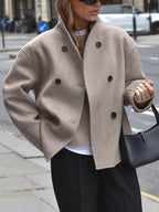 Women's Relaxed Vintage Jacket – Oversized Casual Statement Jacket