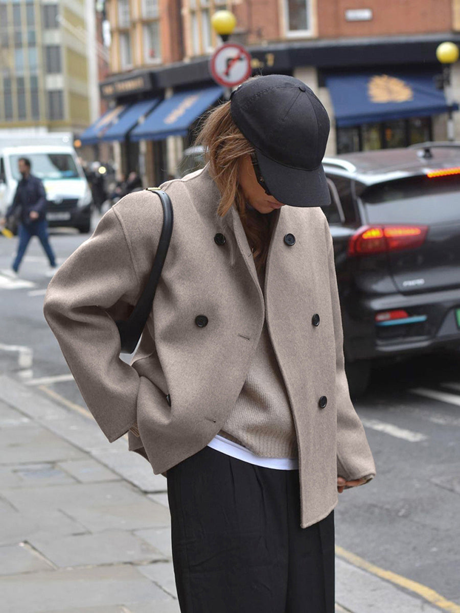Women's Relaxed Vintage Jacket – Oversized Casual Statement Jacket