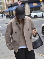 Women's Relaxed Vintage Jacket – Oversized Casual Statement Jacket