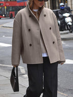 Women's Relaxed Vintage Jacket – Oversized Casual Statement Jacket