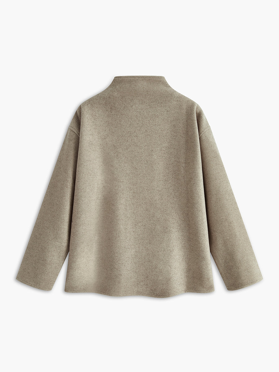 Women's Relaxed Vintage Jacket – Oversized Casual Statement Jacket
