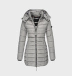 Women's Soft Lined Hooded Coat – Long Weather Resistant Winter Jacket