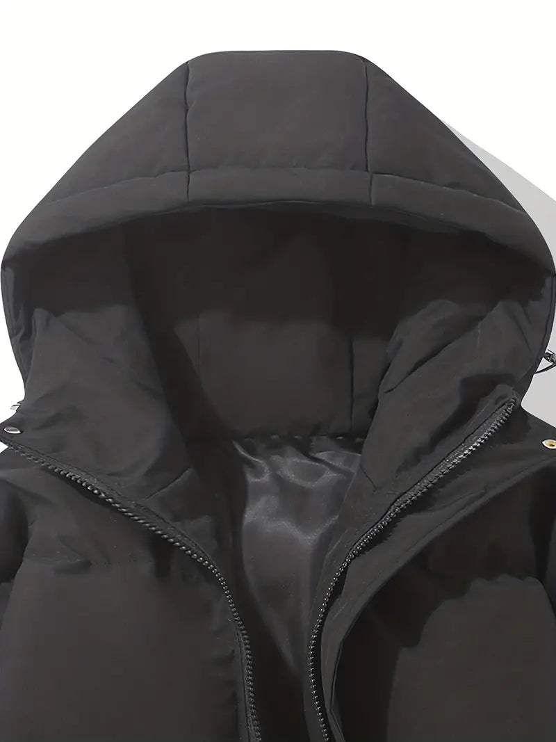 Women's Waterproof Winter Parka – Hooded Longline Puffer Jacket
