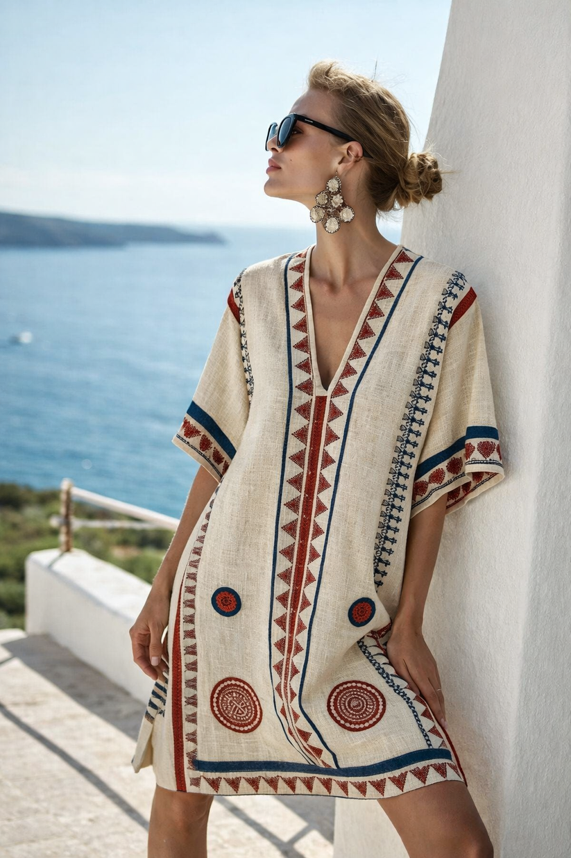 Women's Loose Beach Dress – Casual Summer Dress