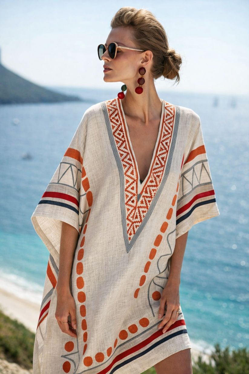 Women's Loose Beach Dress – Casual Summer Dress