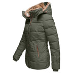 Women's Fleece Lined Winter Coat – Mid Length Weather Resistant Jacket