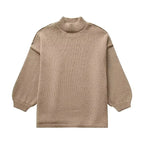 Women's Slouchy Knit Sweater – Oversized Autumn Pullover