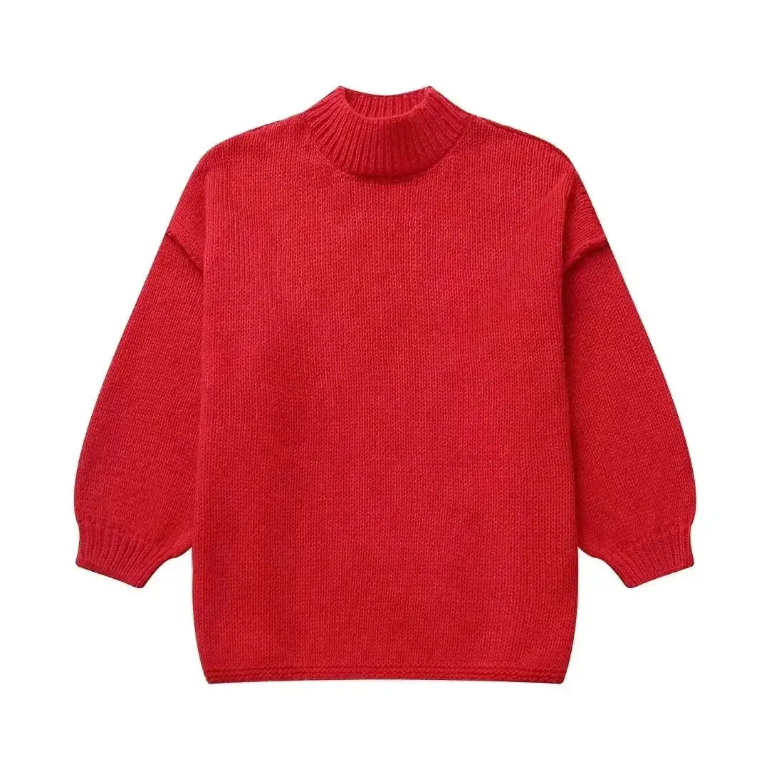 Women's Slouchy Knit Sweater – Oversized Autumn Pullover