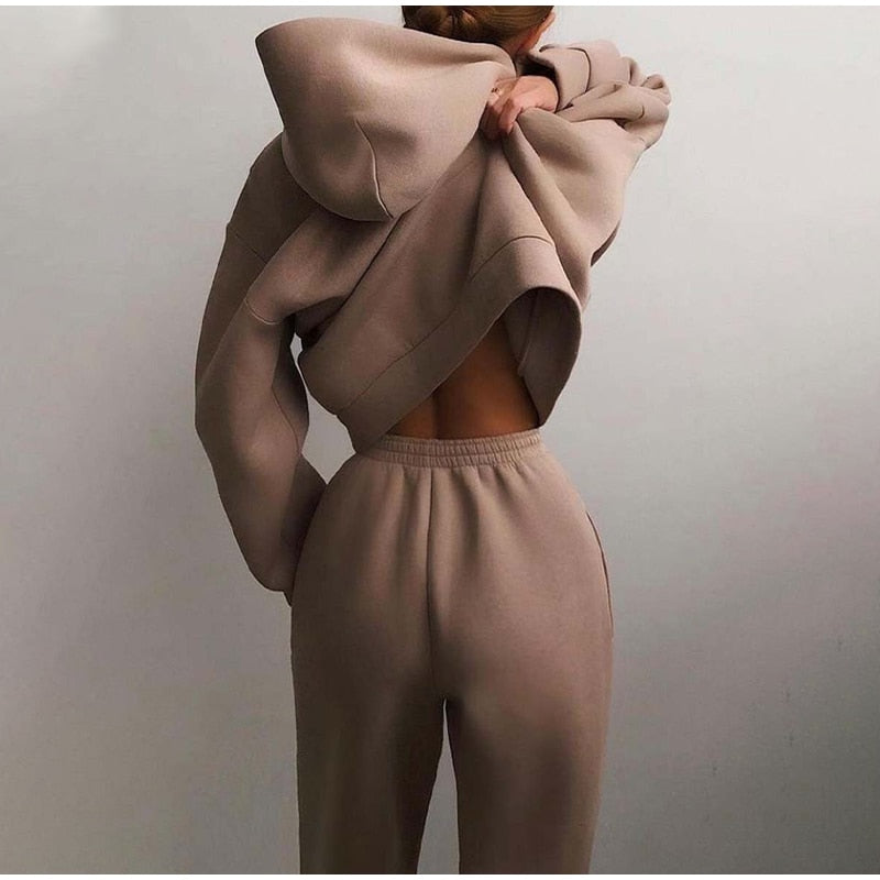 Women's Oversized Tracksuit Set – Relaxed Jogger Set