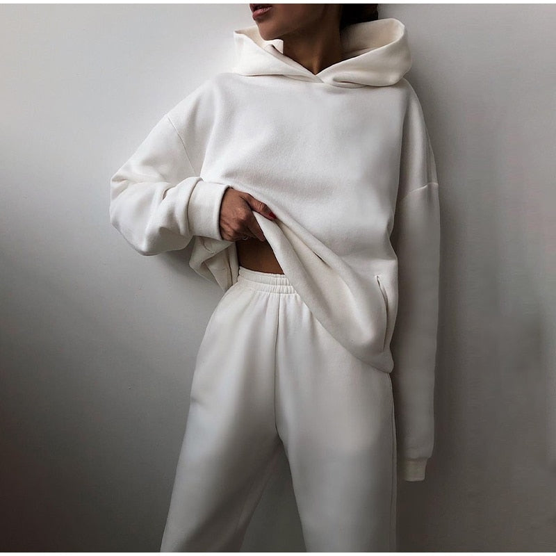Women's Oversized Tracksuit Set – Relaxed Jogger Set