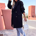 Women's Classic Winter Overcoat – Tailored Longline Coat