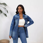 Women's Oversized Denim Jacket – Vintage Wash Jacket