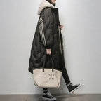 Women's Longline Puffer Jacket – Quilted Cold Weather Jacket
