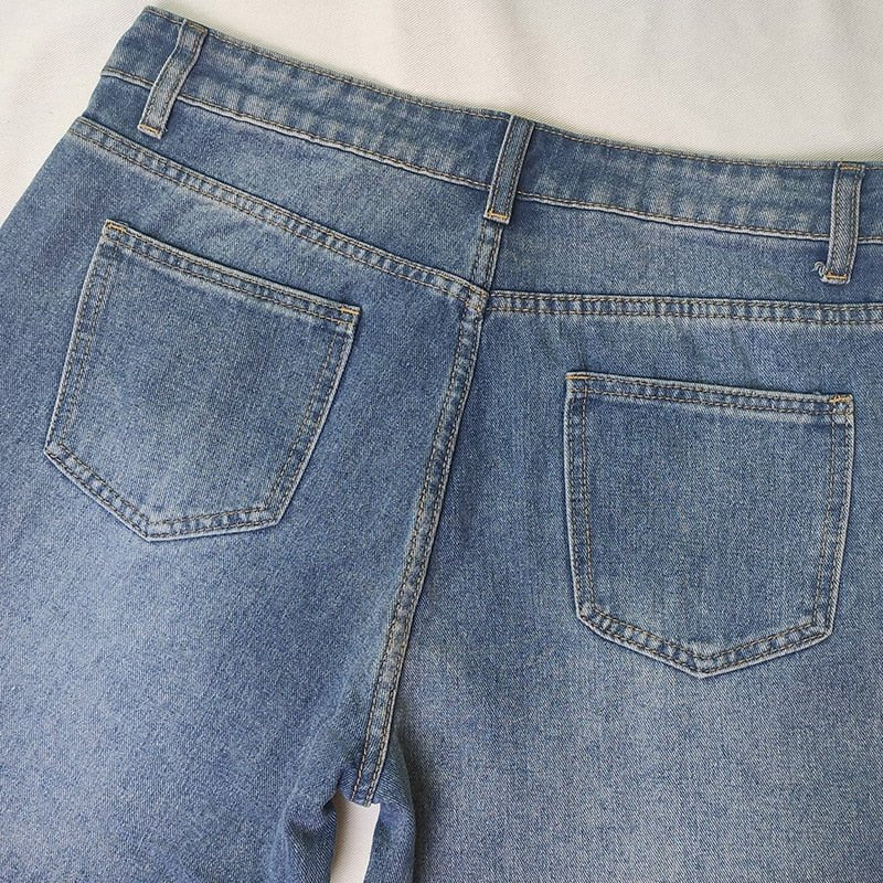 Women's Boyfriend Jeans – Relaxed Wide Leg Jeans