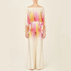 Women's Elegant Two-Piece Set – Draped Top & Tailored Pants Set