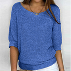 Women's Knit Sweater – Classic Relaxed Fit Pullover