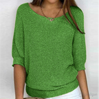 Women's Knit Sweater – Classic Relaxed Fit Pullover