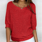 Women's Knit Sweater – Classic Relaxed Fit Pullover