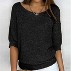 Women's Knit Sweater – Classic Relaxed Fit Pullover