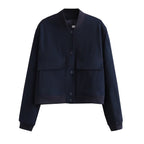 Women's Plush Bomber Jacket – Velvet Look Zip Front Evening Jacket