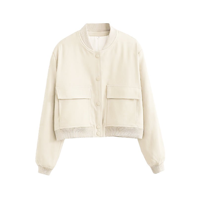 Women's Plush Bomber Jacket – Velvet Look Zip Front Evening Jacket