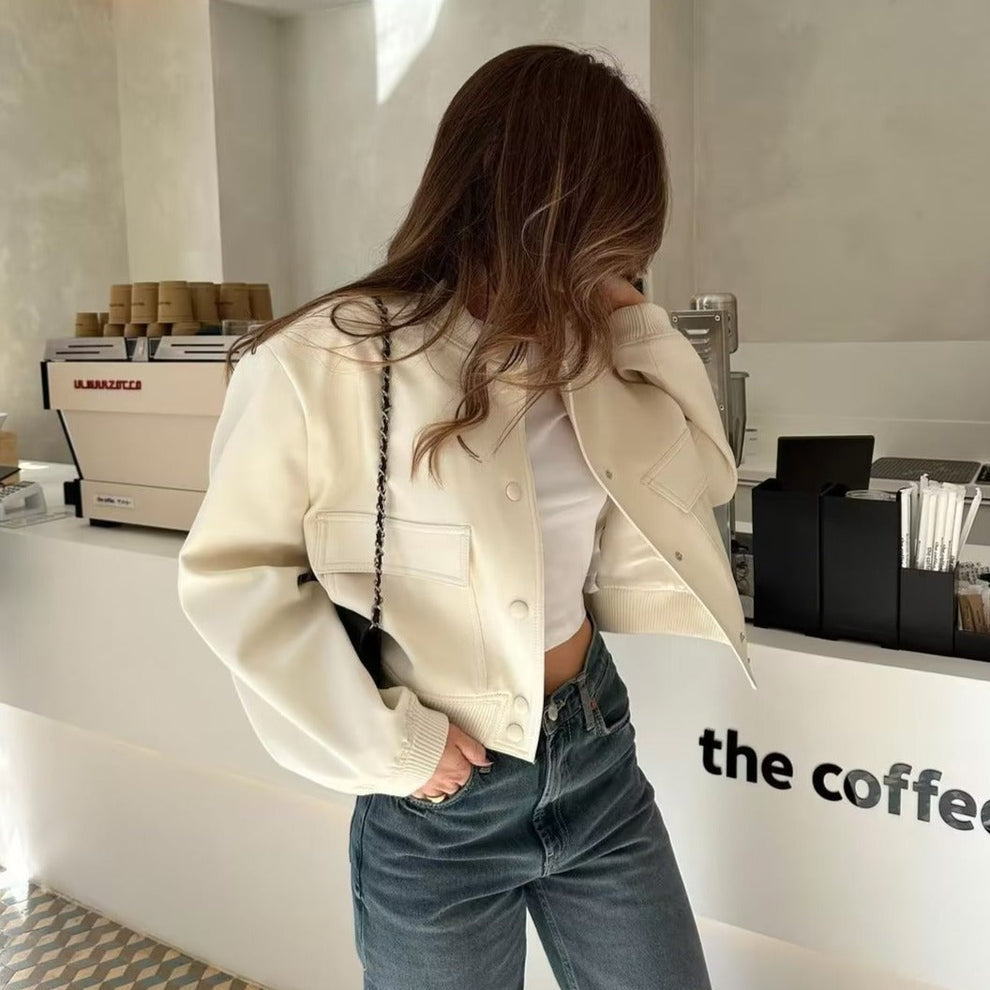 Women's Plush Bomber Jacket – Velvet Look Zip Front Evening Jacket