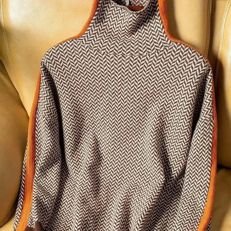 Women's Striped Sweater – Relaxed Long Sleeve Knit Pullover