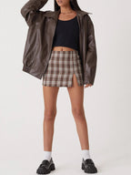 Women's Oversized Jacket – Wide Collar Zip-Up Jacket