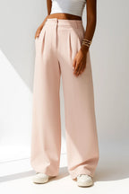 Women's Pleated Pants – High Waist Wide Leg Pants