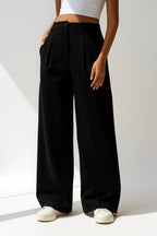 Women's Pleated Pants – High Waist Wide Leg Pants