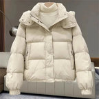 Women's Relaxed Puffer Jacket – Quilted Casual Winter Jacket