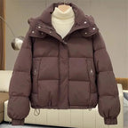 Women's Relaxed Puffer Jacket – Quilted Casual Winter Jacket