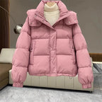 Women's Relaxed Puffer Jacket – Quilted Casual Winter Jacket
