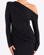 Women's Evening Sparkle Maxi Dress – Flowy Formal Occasion Gown