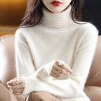 Women's Classic Turtleneck Sweater – Soft High Neck Winter Pullover