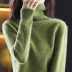 Women's Classic Turtleneck Sweater – Soft High Neck Winter Pullover