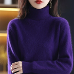 Women's Classic Turtleneck Sweater – Soft High Neck Winter Pullover