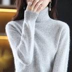 Women's Classic Turtleneck Sweater – Soft High Neck Winter Pullover