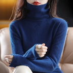 Women's Classic Turtleneck Sweater – Soft High Neck Winter Pullover