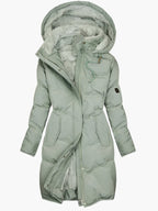 Women's Winter Coat – Hooded Faux Fur Coat – Emma