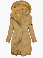Women's Winter Coat – Hooded Faux Fur Coat – Emma