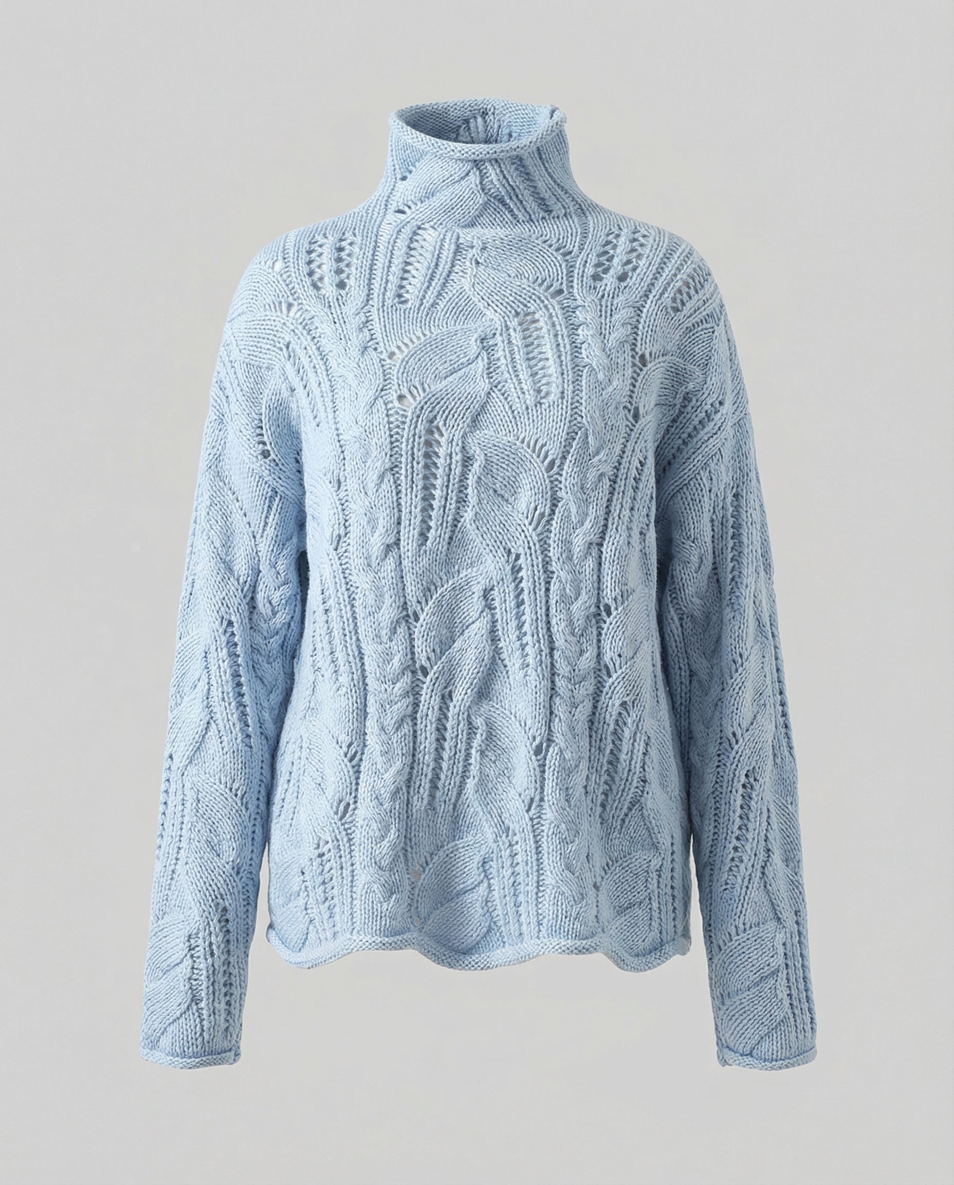 Women's Minimal Crew Neck Sweater – Classic Long Sleeve Knit Pullover