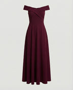 Women's Maxi Dress – Off-Shoulder Evening Dress – Solenne