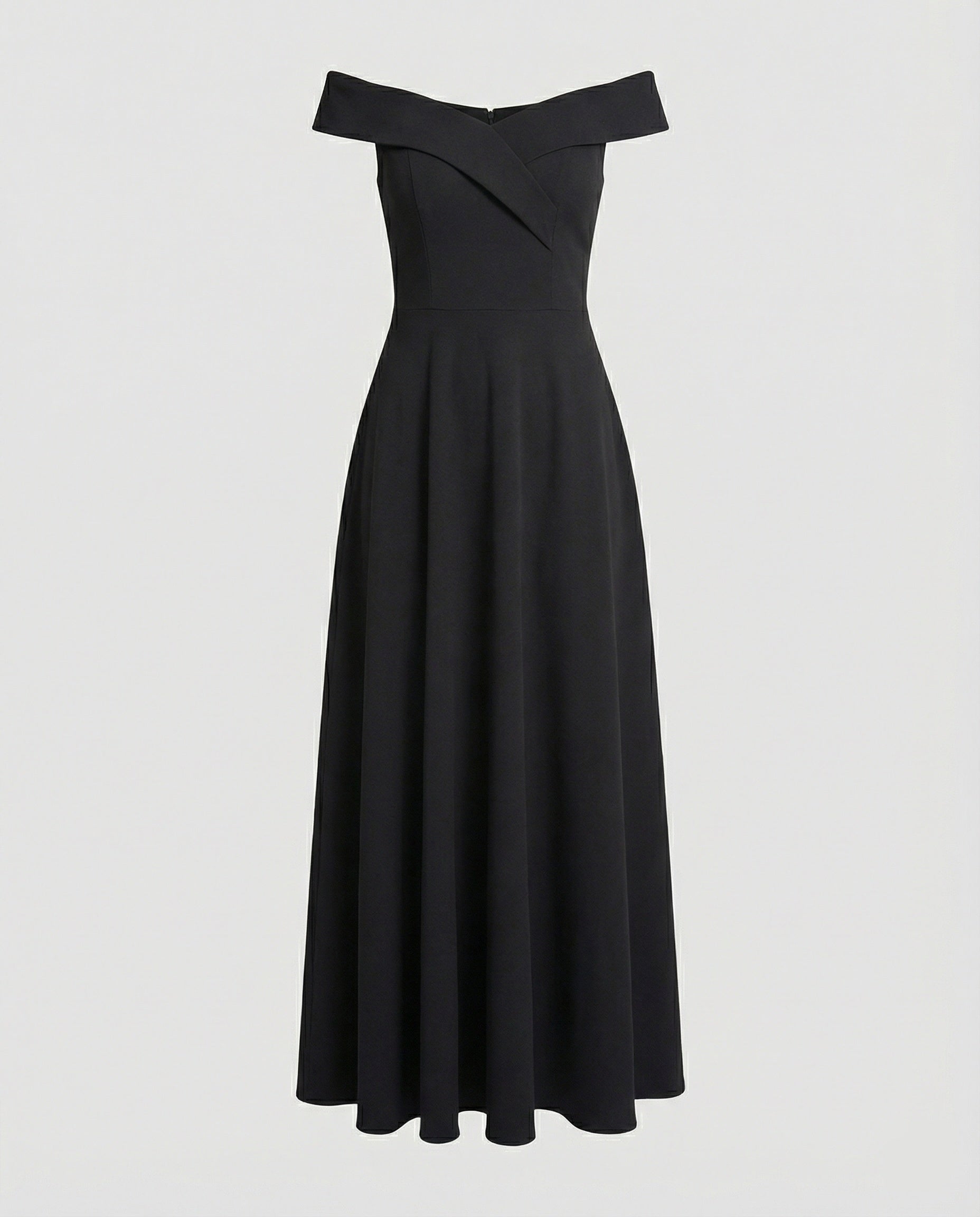 Women's Maxi Dress – Off-Shoulder Evening Dress – Solenne