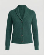 Women's Collared Knit Cardigan – Lapel Neck Button Front Cardigan