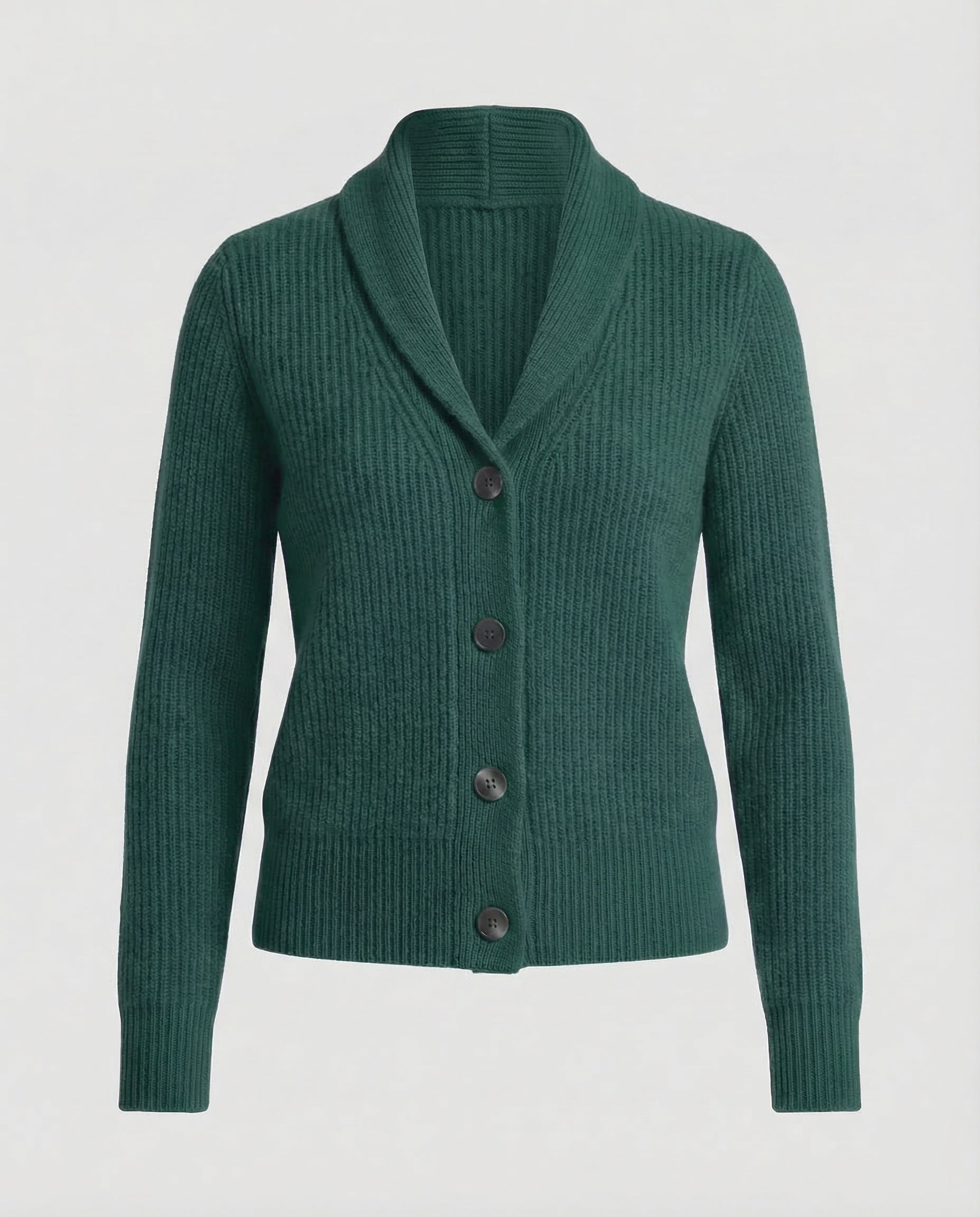 Women's Collared Knit Cardigan – Lapel Neck Button Front Cardigan