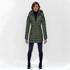 Women's Long Puffer Coat – Hooded Full-Length Winter Coat