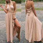 Women's Multiway Wrap Maxi Dress – Convertible Strappy Formal Occasion Dress